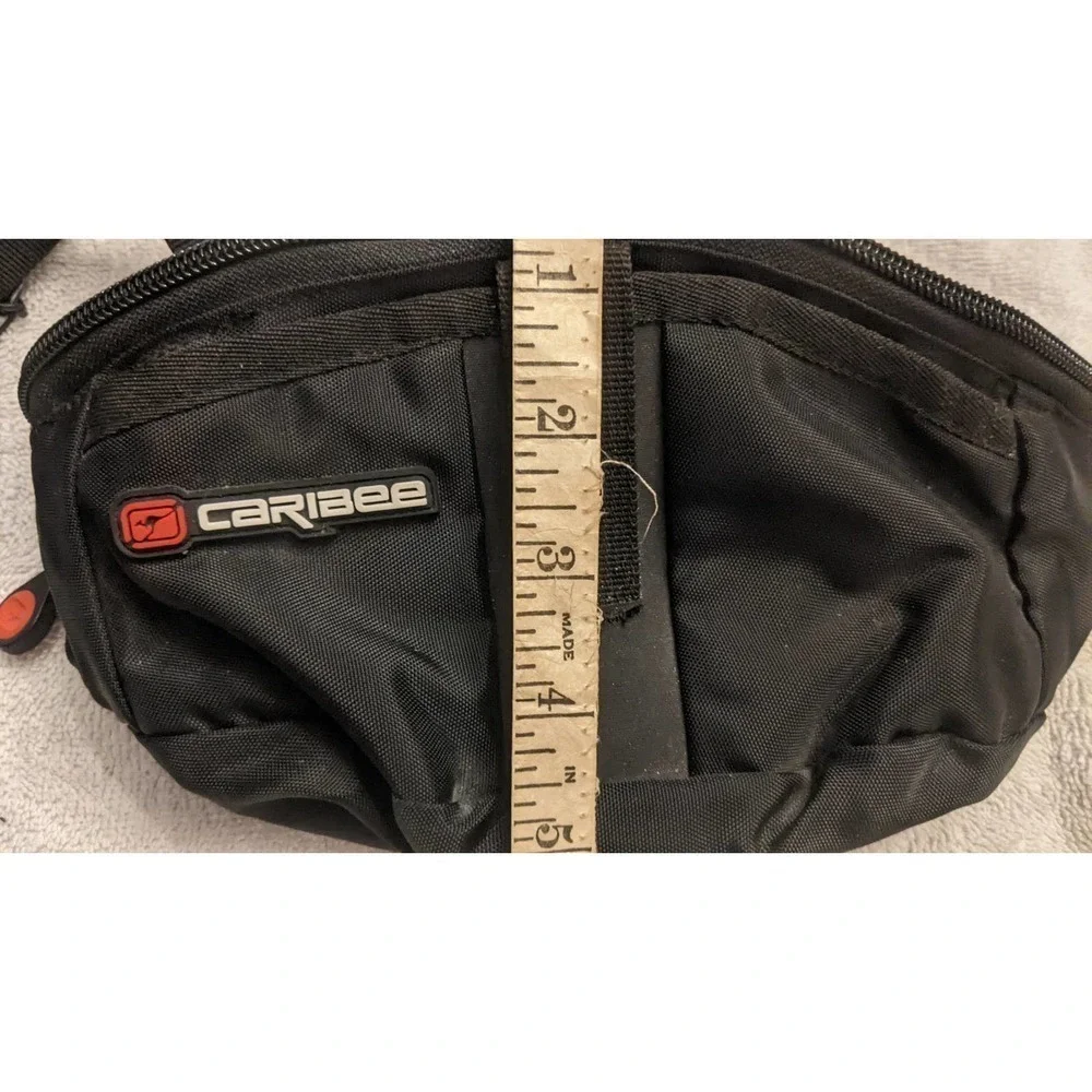 Caribee Compact Travel Waist Pack, Moonlite, Black, 90s, Vintage, Hiking